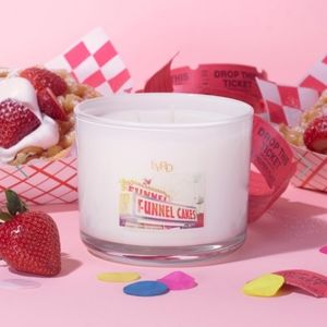 New LYRD strawberry funnel cake candle